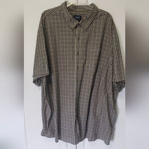 Harbor Bay Men's Brown Plaid 4XL Big & Tall